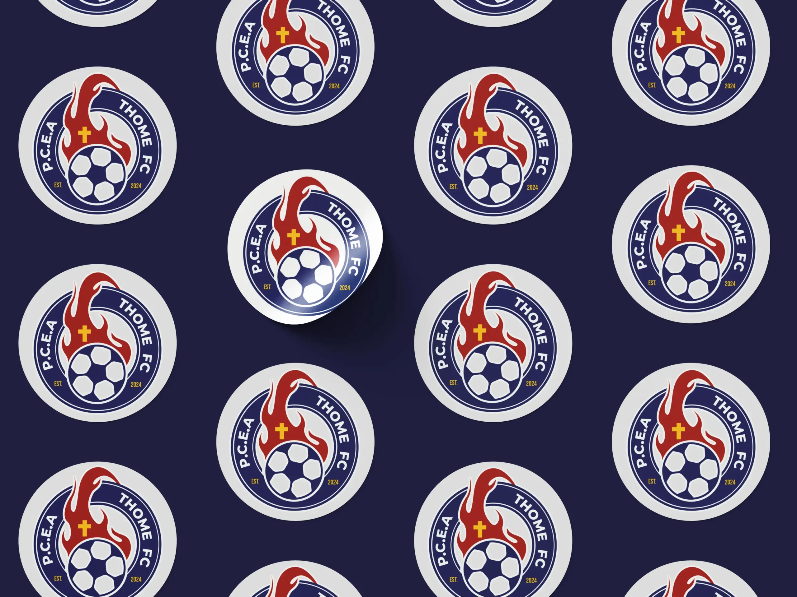 P.C.E.A Thome FC Sticker - Image 4